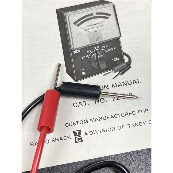 Vintage Micronta Battery Tester 22-030V Original Box/Work Perfectly - Picture 7 of 9